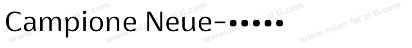 Campione Neue字体转换